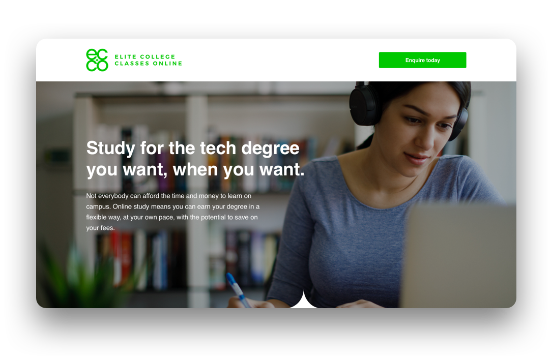 social lead generation for elite college courses online
