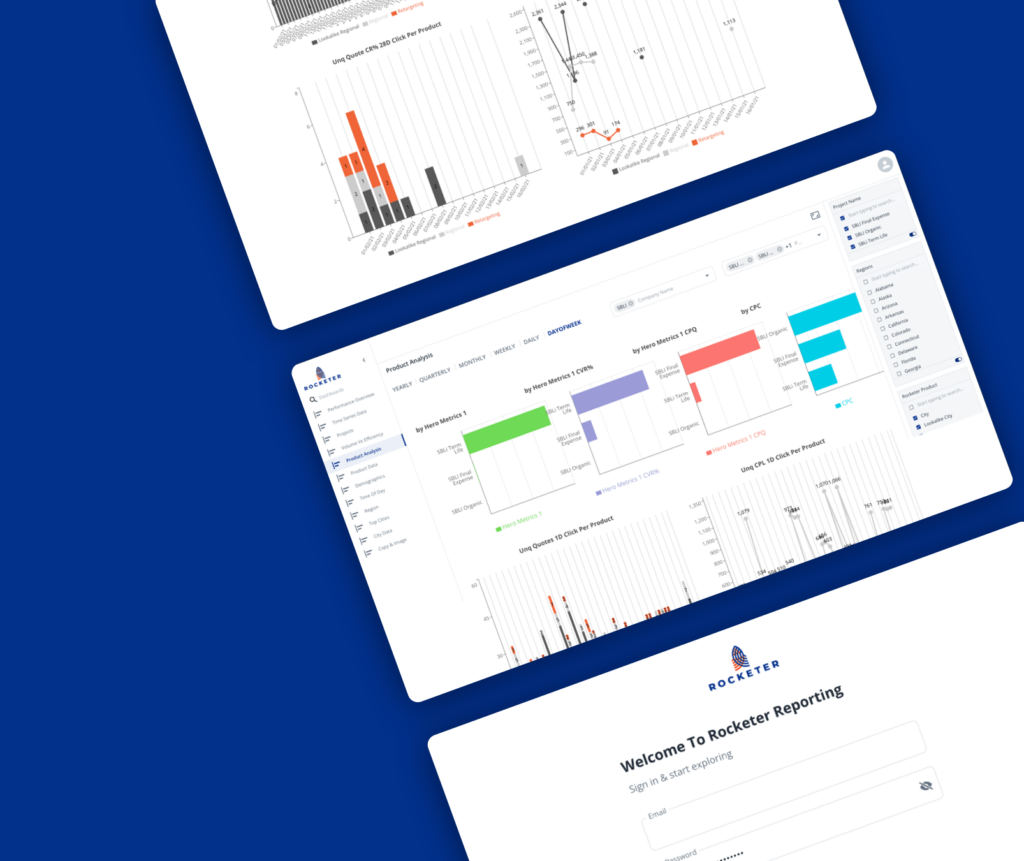 Custom AI reporting software for Rocketer by Ronins