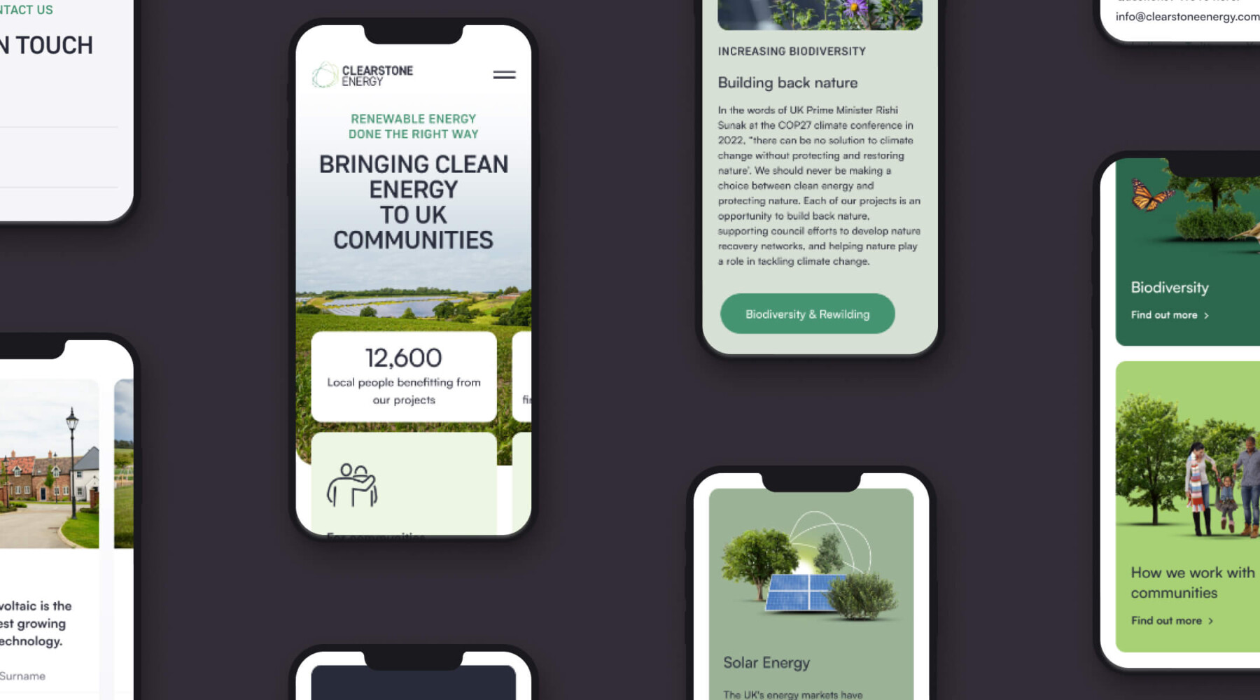 clearstone energy mobile-friendly website