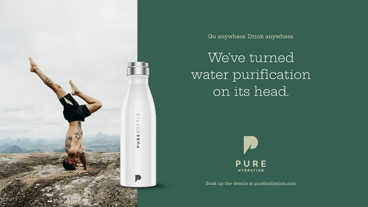 visual refresh for pure hydration advertising