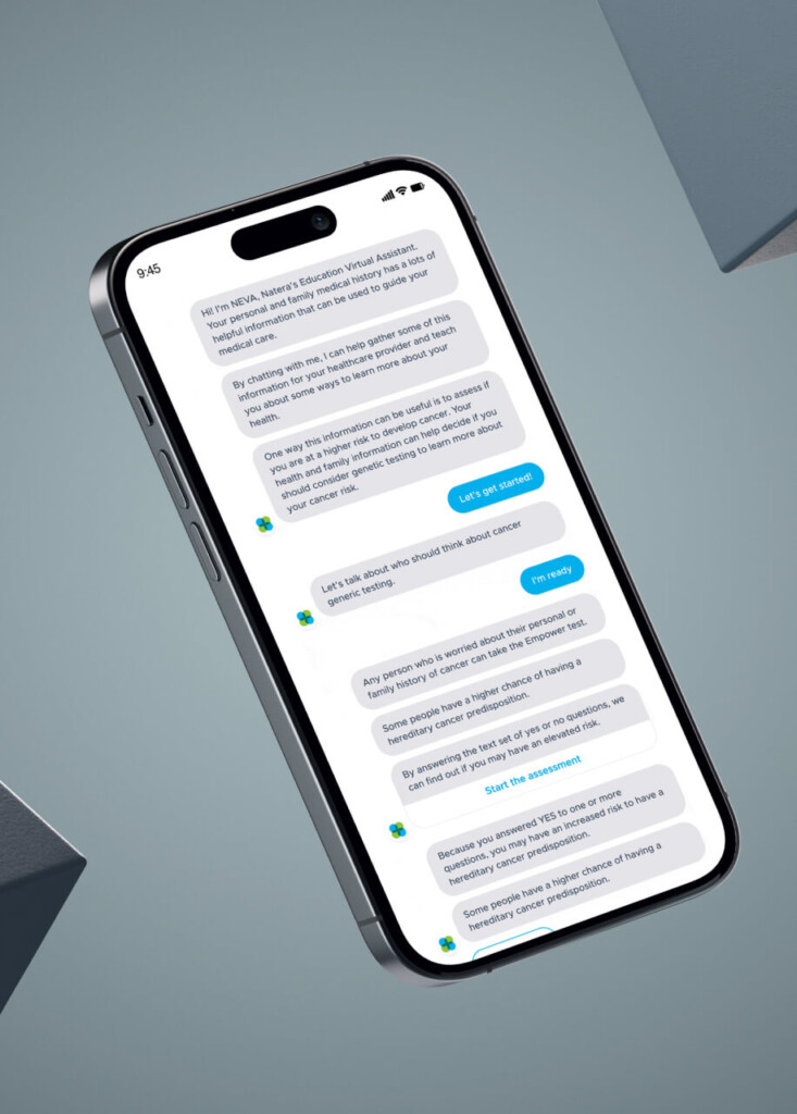 Chatbot agency london work for Natera