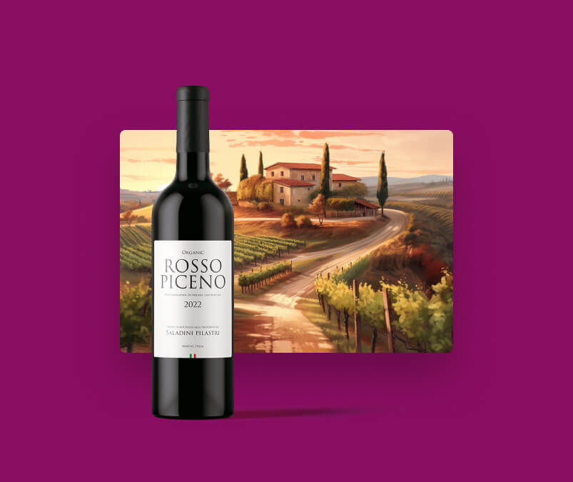 Wine label design for print by Ronins, creative digital agency London