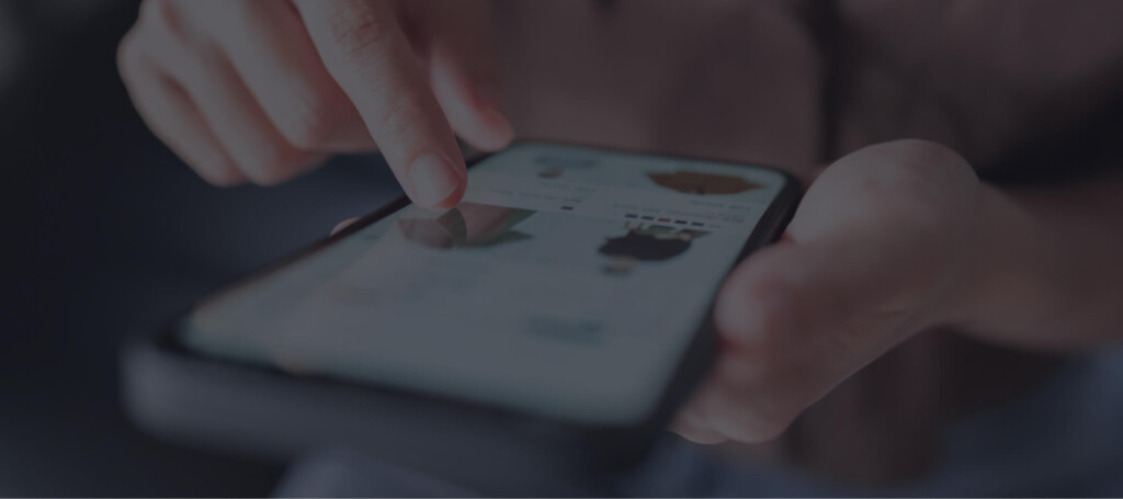 person using a mobile e-commerce website under the european accessibility act