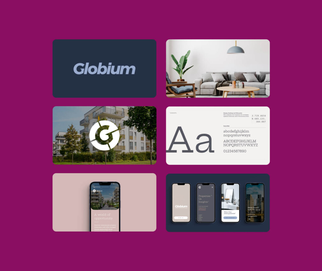 branding for globium by ronins