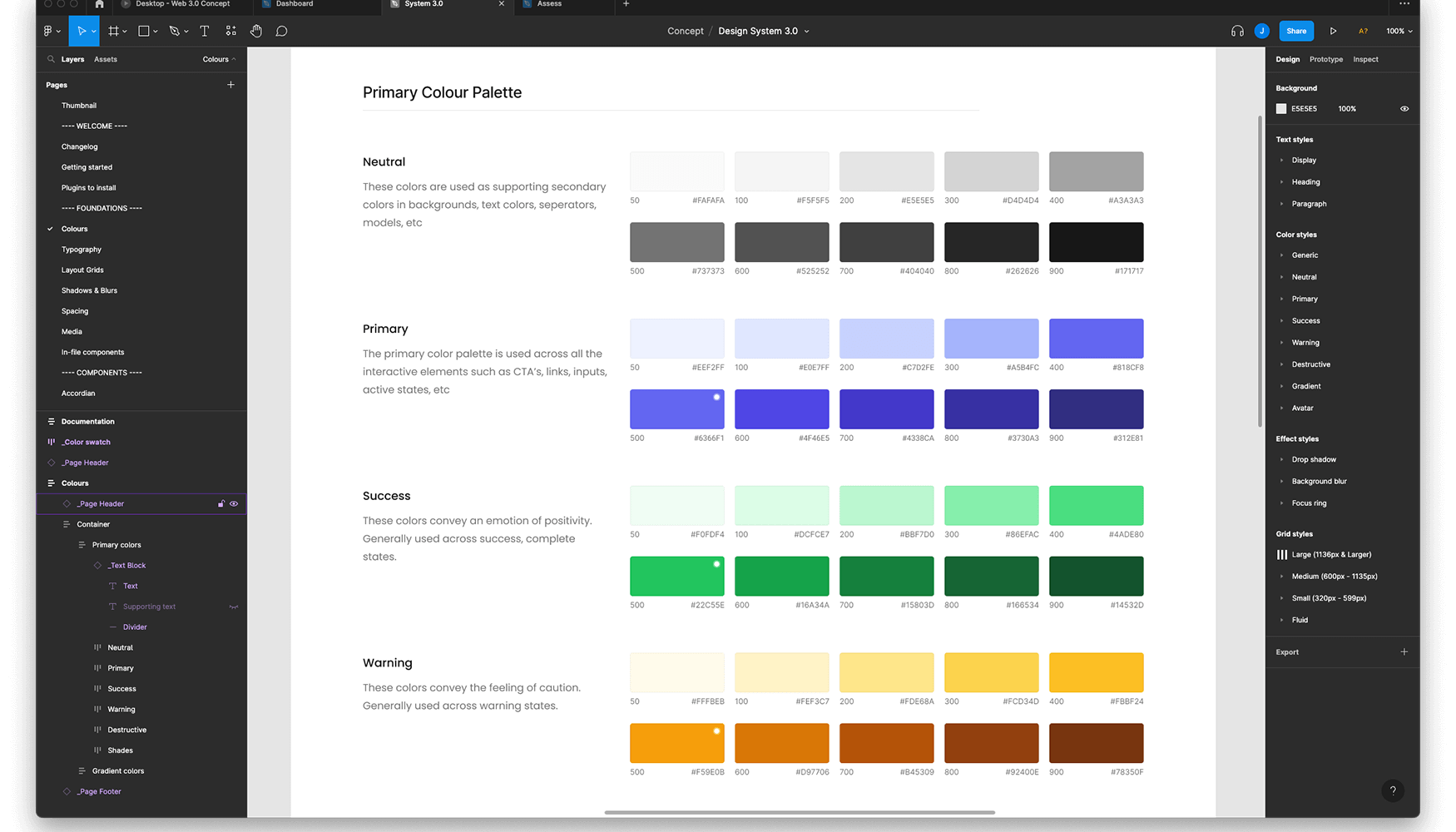 figma design system set up