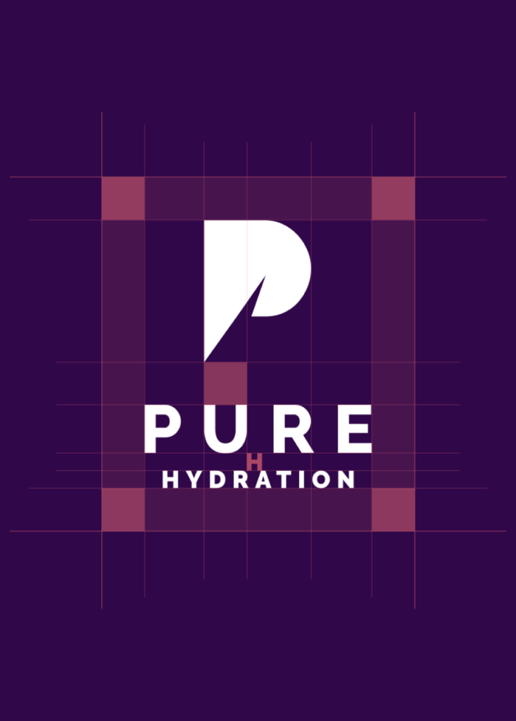 pure hydration logo construction
