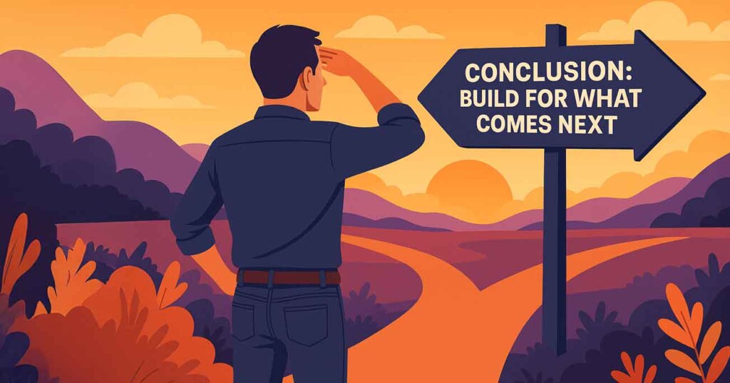 Conclusion, build for what come next 