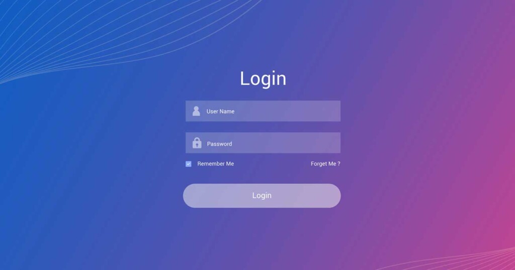 Login to a web app