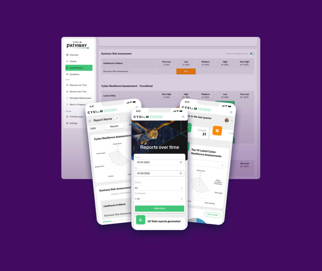 cysiam custom web app for mobile and desktop