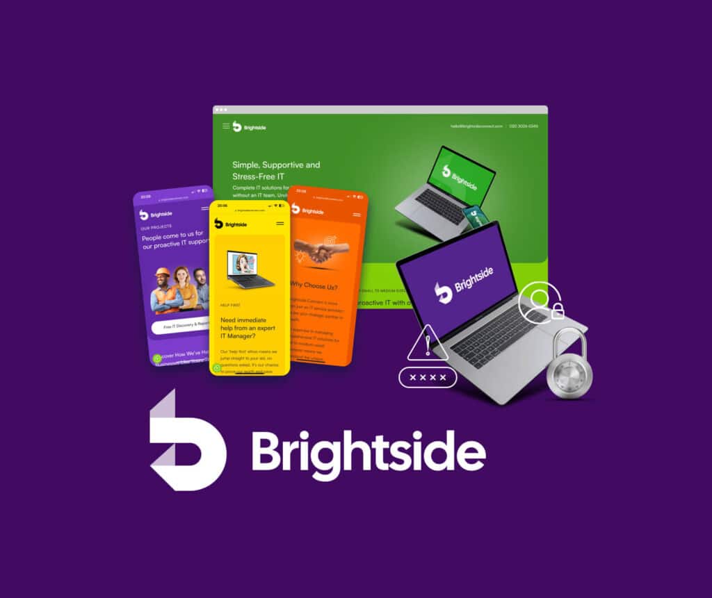 wordpress web design and development for brightside connect