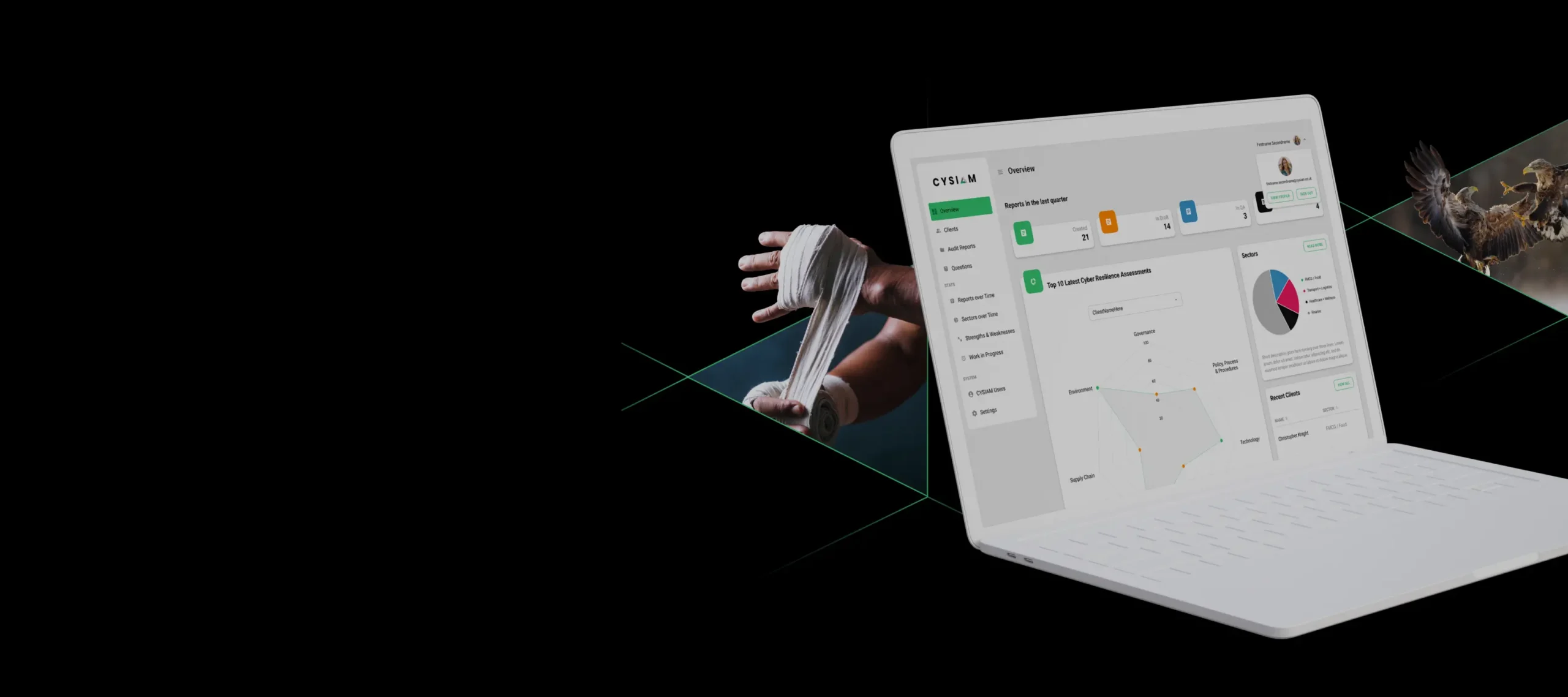 cysiam web application dashboard
