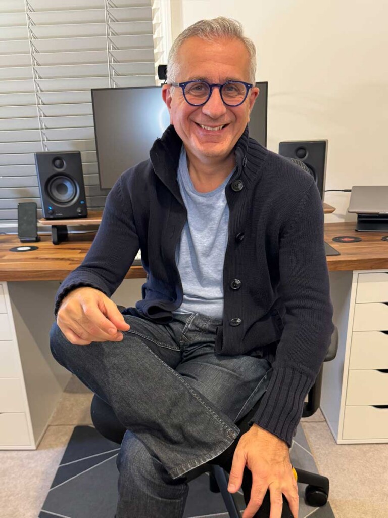 Anthony sitting in his office